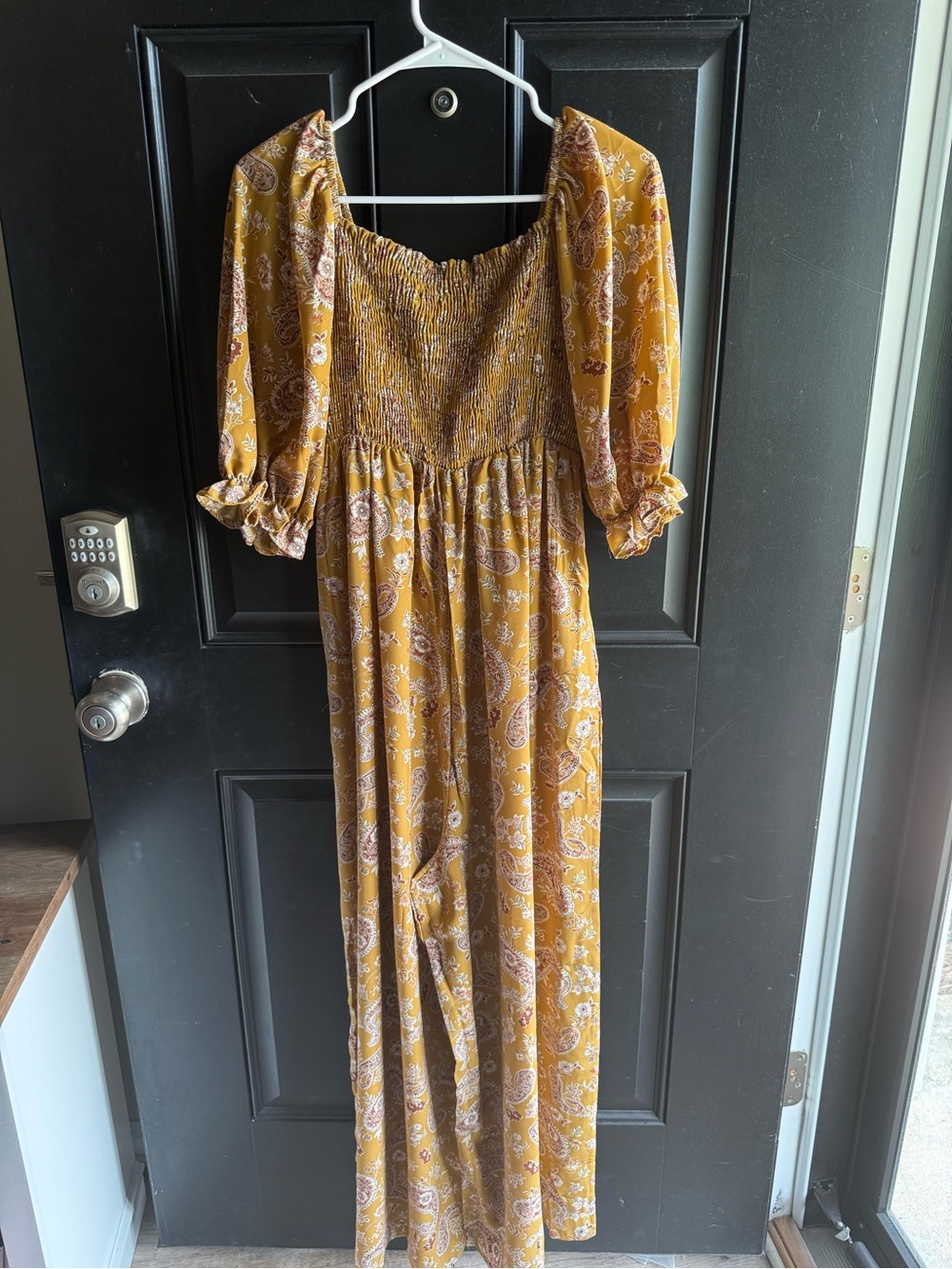 NWT Three Bird Nest Charlotte Printed Wide Leg Jumpsuit Size Small - Picture 9 of 13